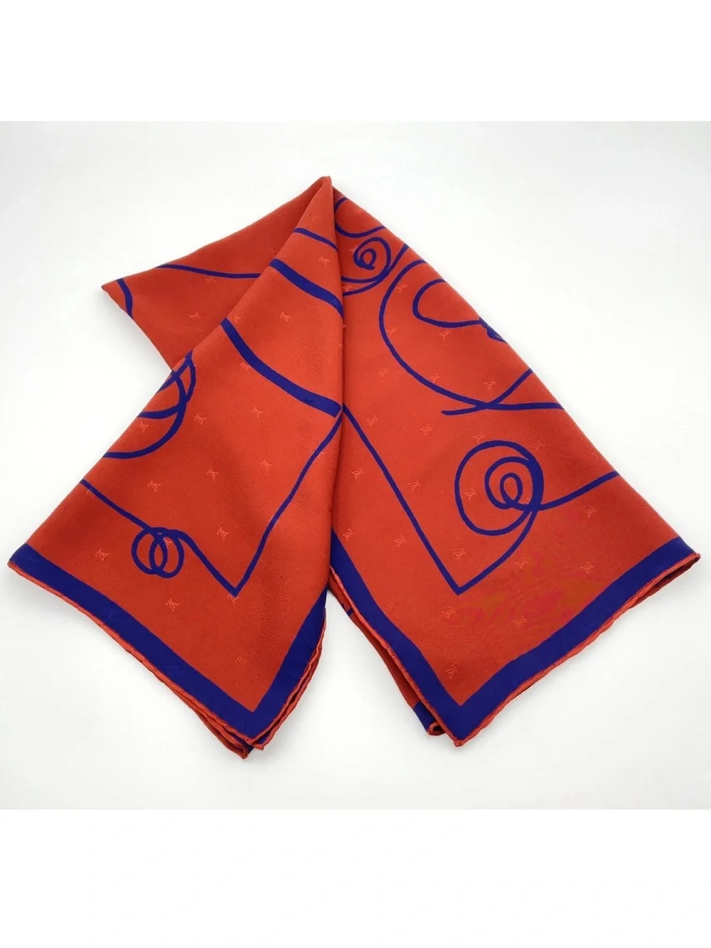 Louis Vuitton Carré 90 Chemin Fusin André Putman Silk Scarf- Signed